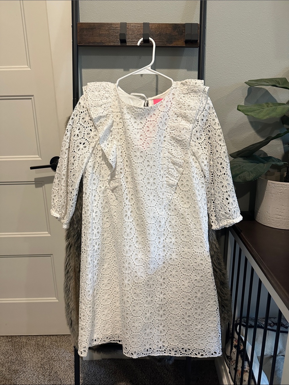Lilly Pulitzer White Eyelet Ruffle Dress | Primm Dress in Resort White